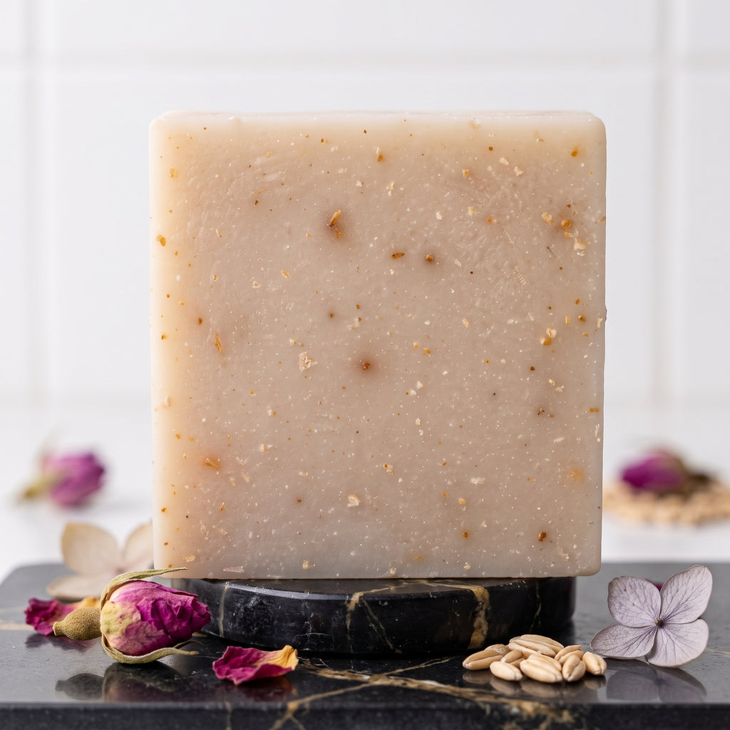 Hydrangea Rose & Oat Soap (Goat Milk)
